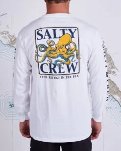 Salty Crew Ink Slinger White L/S Standard Tee